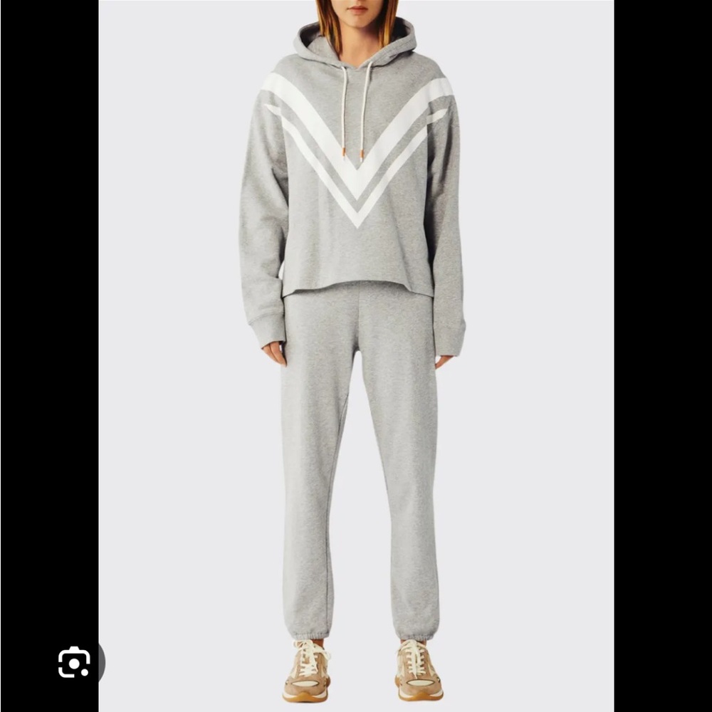 Tory Sport Gray and sport stripe Orange Hoodie
